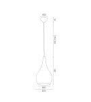 Argon SANTANA lampa wisząca 1 pł 1x15W (max) czarny czarny połysk 3997 Argon SANTANA lampa wisząca 1 pł 1x15W (max) czarny czarny połysk 3997