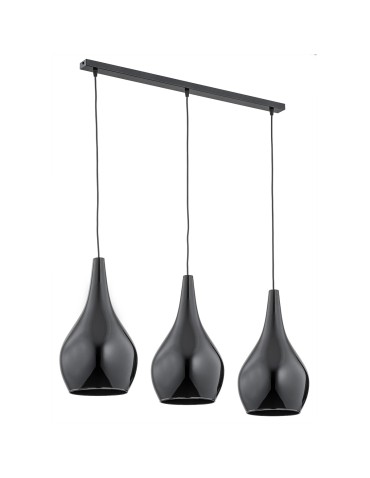 Argon SANTANA lampa wisząca 3 pł 3x15W (max) czarny czarny połysk 1409
