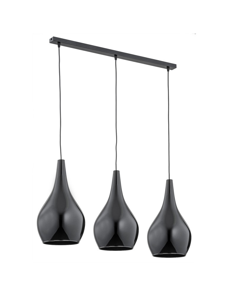 Argon SANTANA lampa wisząca 3 pł 3x15W (max) czarny czarny połysk 1409