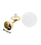 Kinkiety łazienkowe - Argon SATELITE PLUS kinkiet 1 pł. 1x15W (max) opal mat IP44 mosiądz 4744 - product 10