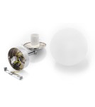 Kinkiety łazienkowe - Argon SATELITE kinkiet 1 pł. 1x15W (max) opal mat IP44 chrom 3988 - product 10