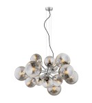 Lampy wiszące kule - Argon SATELITE żyrandol 15 pł. 15x15W (max) lister grafit chrom 5022 - product 1