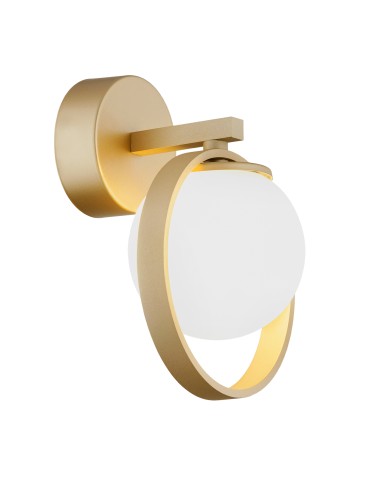 Argon SATURNIA kinkiet 1 pł. 1x6W (max) opal mat złoty 8259