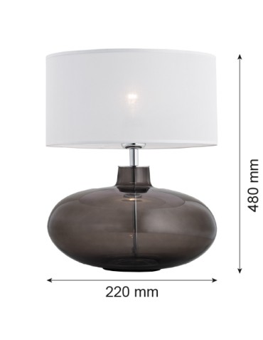 Argon SEKWANA lampa stołowa 1 pł. 1x15W (max) biały dymny 3050 - produkt 2