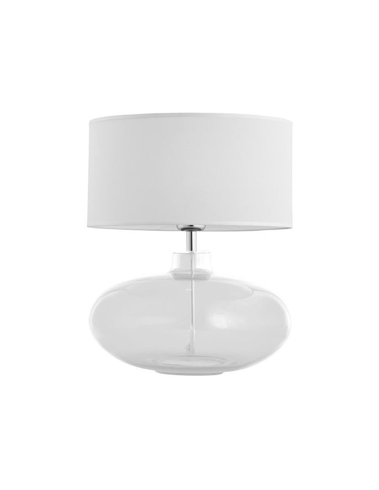 Lampy stołowe - Argon SEKWANA lampa stołowa 1 pł. 1x15W (max) biały transparentny 3051 - product kolory-swiatla.pl 1