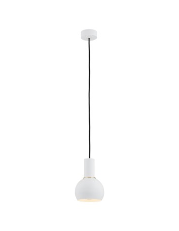 Argon SINES lampa wisząca 1 pł. 1x15W (max) biały struktura elementy mosiądzowane 4215