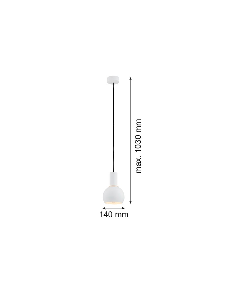 Argon SINES lampa wisząca 1 pł. 1x15W (max) biały struktura elementy mosiądzowane 4215 Argon SINES lampa wisząca 1 pł. 1x15W (max) biały struktura elementy mosiądzowane 4215