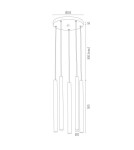 Argon SINES lampa wisząca 1 pł. 1x15W (max) biały struktura elementy mosiądzowane 4215 Argon SINES lampa wisząca 1 pł. 1x15W (max) biały struktura elementy mosiądzowane 4215