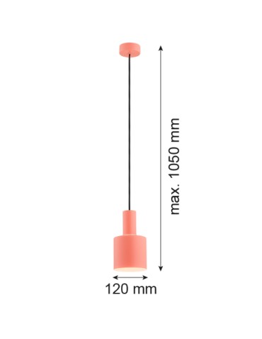 Argon SINES lampa wisząca 1 pł. 1x15W (max) koral struktura elementy mosiądzowane 4218 - produkt 2