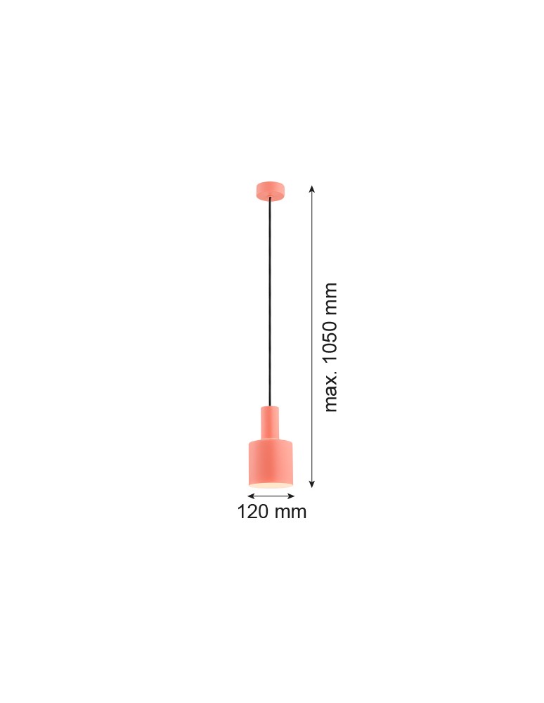 Lampy wiszące pojedyncze - Argon SINES lampa wisząca 1 pł. 1x15W (max) koral struktura elementy mosiądzowane 4218 - product kolory-swiatla.pl 2