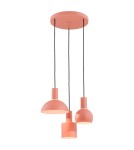 Argon SINES lampa wisząca 3 pł. na okrągłej podsufitce 3x15W (max) koral struktura elementy mosiądzowane 1469 Argon SINES lampa wisząca 3 pł. na okrągłej podsufitce 3x15W (max) koral struktura elementy mosiądzowane 1469