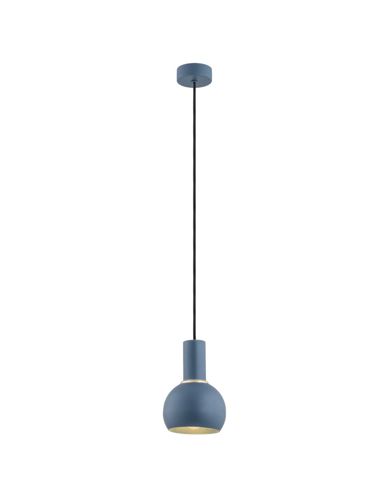 Argon SINES lampa wisząca 1 pł. 1x15W (max) granat struktura elementy mosiądzowane 4216