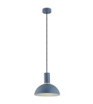 Lampy wiszące pojedyncze - Argon SINES lampa wisząca 1 pł. 1x15W (max) granat struktura elementy mosiądzowane 4221 - product 1