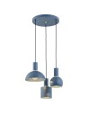 Argon SINES lampa wisząca 3 pł. na okrągłej podsufitce 3x15W (max) granat struktura elementy mosiądzowane 1471 Argon SINES lampa wisząca 3 pł. na okrągłej podsufitce 3x15W (max) granat struktura elementy mosiądzowane 1471