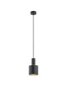 Argon SINES lampa wisząca 1 pł. 1x15W (max) czarny struktura elementy mosiądzowane 4219
