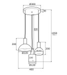 Argon SINES lampa wisząca 3 pł. na okrągłej podsufitce 3x15W (max) czarny struktura elementy mosiądzowane 1472 Argon SINES lampa wisząca 3 pł. na okrągłej podsufitce 3x15W (max) czarny struktura elementy mosiądzowane 1472
