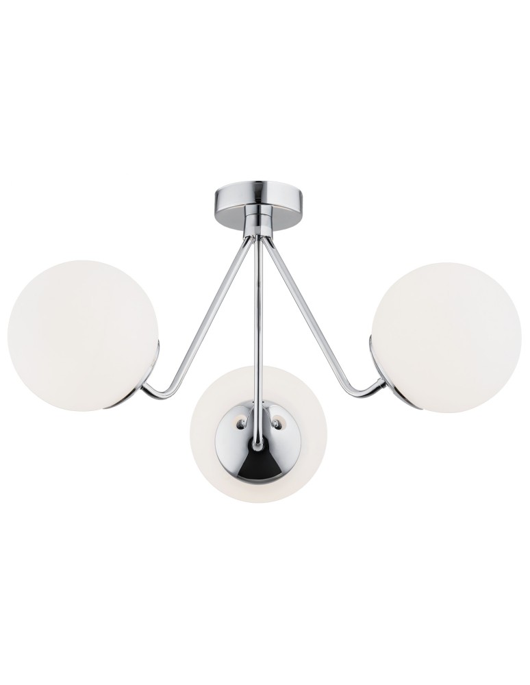 Argon TOMAR żyrandol 3 pł. 3x15W (max) opal mat chrom 1477