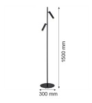Argon TORRE lampa podłogowa 2 pł. 2x6W LED (max) czarny struktura 7082 Argon TORRE lampa podłogowa 2 pł. 2x6W LED (max) czarny struktura 7082