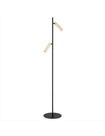 Argon TORRE lampa podłogowa 2 pł. 2x6W LED (max) czarny struktura mosiądz 7083 - produkt 2