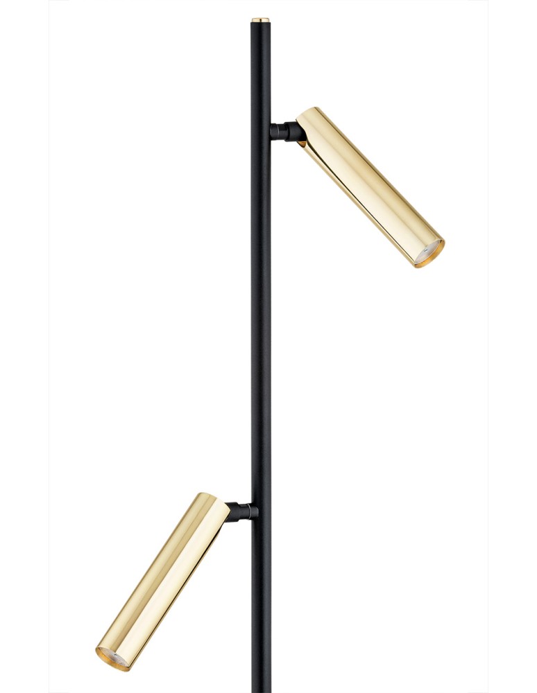 Argon TORRE lampa podłogowa 2 pł. 2x6W LED (max) czarny struktura mosiądz 7083 Argon TORRE lampa podłogowa 2 pł. 2x6W LED (max) czarny struktura mosiądz 7083