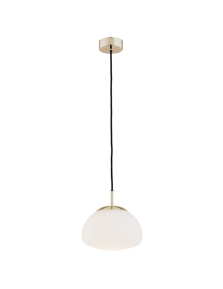Argon TRINI lampa wisząca 1 pł. S 1x15W (max) opal mat elementy mosiądzowane 4352