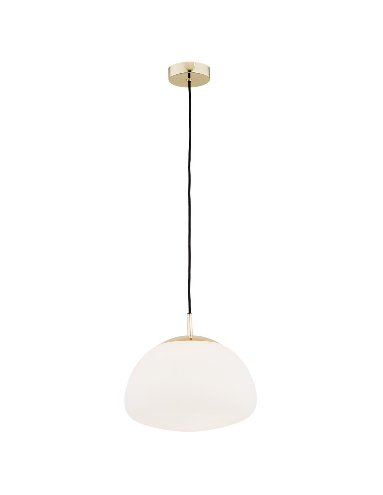Argon TRINI lampa wisząca 1 pł. M 1x15W (max) opal mat elementy mosiądzowane 4316 Argon TRINI lampa wisząca 1 pł. M 1x15W (max) opal mat elementy mosiądzowane 4316