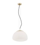 Argon TRINI lampa wisząca 1 pł. L 1x15W (max) opal mat elementy mosiądzowane 4317 Argon TRINI lampa wisząca 1 pł. L 1x15W (max) opal mat elementy mosiądzowane 4317