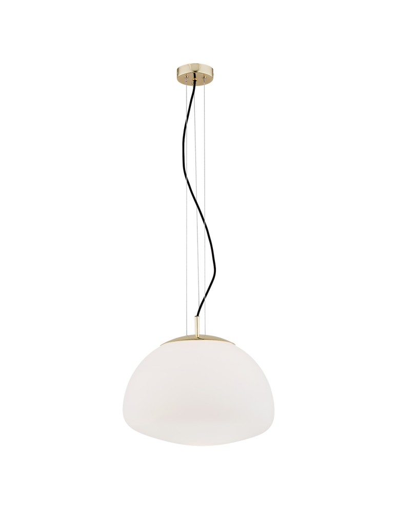 Argon TRINI lampa wisząca 1 pł. L 1x15W (max) opal mat elementy mosiądzowane 4317 Argon TRINI lampa wisząca 1 pł. L 1x15W (max) opal mat elementy mosiądzowane 4317