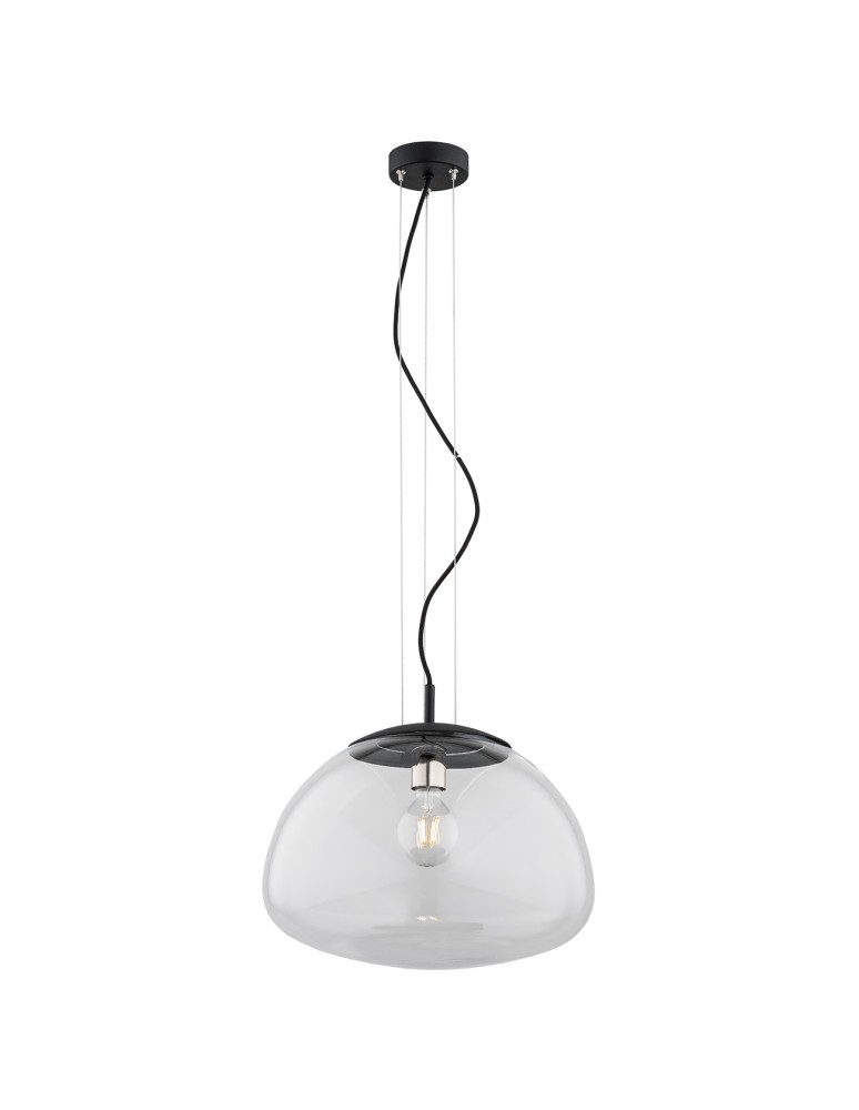 Argon TRINI lampa wisząca 1 pł. L 1x15W (max) transparentny czarny mat 4351 Argon TRINI lampa wisząca 1 pł. L 1x15W (max) transparentny czarny mat 4351
