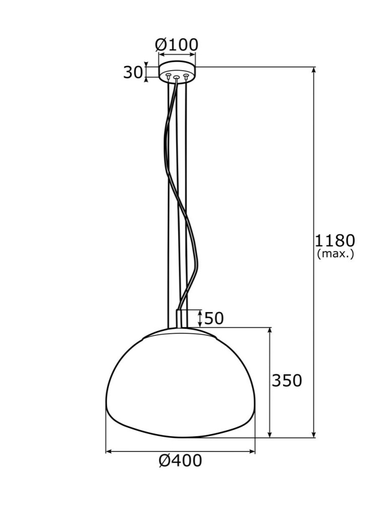 Argon TRINI lampa wisząca 1 pł. L 1x15W (max) transparentny czarny mat 4351 Argon TRINI lampa wisząca 1 pł. L 1x15W (max) transparentny czarny mat 4351