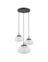 Argon TRINI lampa wisząca 3 pł. na okrągłej podsufitce 3x15W (max) transparentny czarny mat 1492 Argon TRINI lampa wisząca 3 pł. na okrągłej podsufitce 3x15W (max) transparentny czarny mat 1492