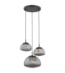 Argon TRINI lampa wisząca 3 pł. na okrągłej podsufitce 3x15W (max) dymny czarny mat 1493 Argon TRINI lampa wisząca 3 pł. na okrągłej podsufitce 3x15W (max) dymny czarny mat 1493