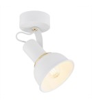 Kinkiety - Argon TWIST kinkiet 1 pł. 1x7W (max) biały struktura elementy mosiądzowane 4899 - product 1