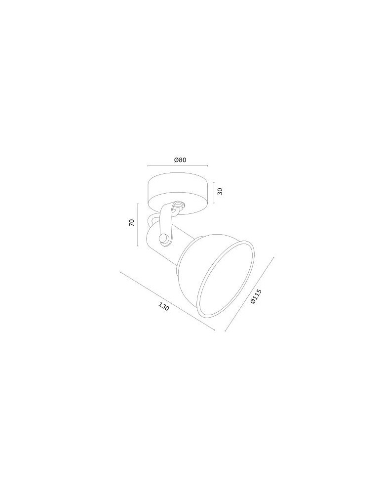 Kinkiety - Argon TWIST kinkiet 1 pł. 1x7W (max) biały struktura elementy mosiądzowane 4899 - product kolory-swiatla.pl 4