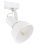 Argon TWIST plafon 2 pł. 2x7W (max) biały struktura elementy mosiądzowane 7036 Argon TWIST plafon 2 pł. 2x7W (max) biały struktura elementy mosiądzowane 7036
