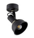 Argon TWIST kinkiet 1 pł. 1x7W (max) czarny struktura elementy mosiądzowane 4900 Argon TWIST kinkiet 1 pł. 1x7W (max) czarny struktura elementy mosiądzowane 4900