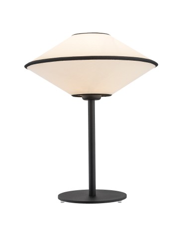 Argon TROY lampa stołowa 1 pł. 1x15W (max) beżowy z czarnym przeszyciem czarny struktura 4284