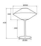 Argon TROY lampa stołowa 1 pł. 1x15W (max) beżowy z czarnym przeszyciem czarny struktura 4284 Argon TROY lampa stołowa 1 pł. 1x15W (max) beżowy z czarnym przeszyciem czarny struktura 4284