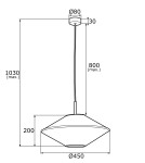 Argon TROY lampa wisząca 1 pł. 1x15W (max) beżowy z czarnym przeszyciem czarny struktura 4282 Argon TROY lampa wisząca 1 pł. 1x15W (max) beżowy z czarnym przeszyciem czarny struktura 4282