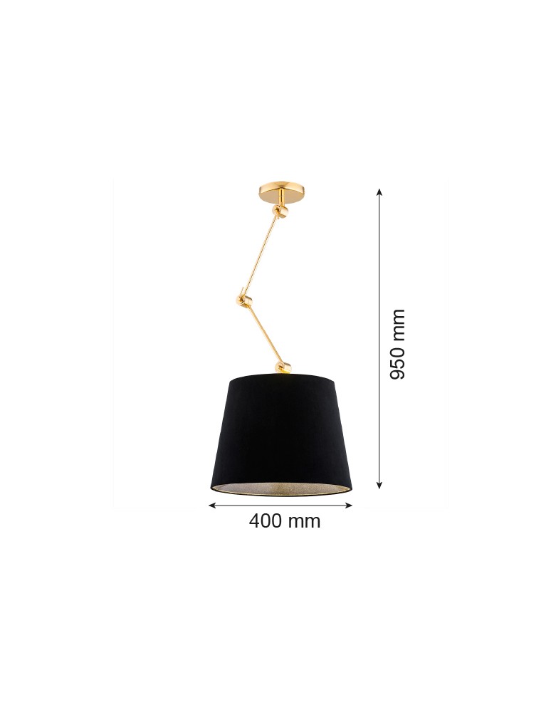 Argon ZAKYNTOS PLUS lampa wisząca 1 pł. 1x15W (max) czarny mosiądz 4896