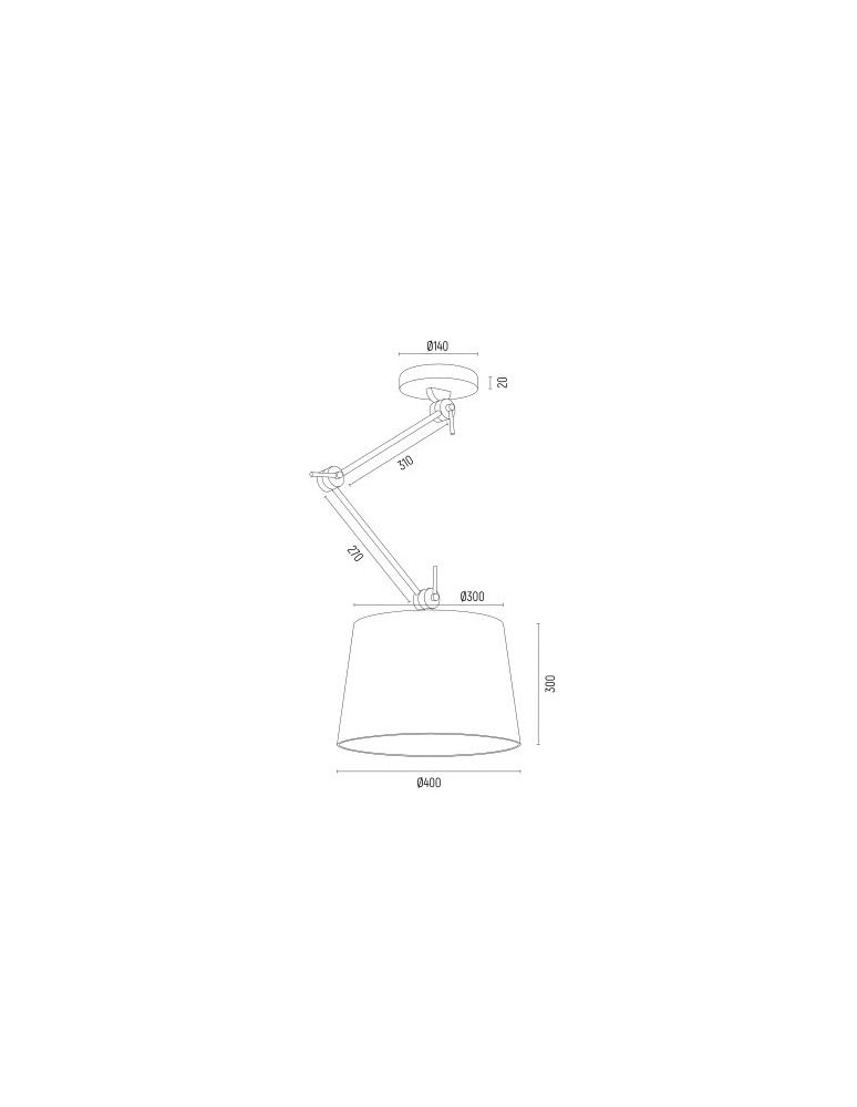 Argon ZAKYNTOS PLUS lampa wisząca 1 pł. 1x15W (max) czarny mosiądz 4896