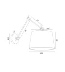 Argon ZAKYNTOS PLUS kinkiet 1 pł. 1x15W (max) czarny mosiądz 4898 Argon ZAKYNTOS PLUS kinkiet 1 pł. 1x15W (max) czarny mosiądz 4898