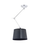 Lampy wiszące z regulowaną wysokością - Argon ZAKYNTOS lampa wisząca 1 pł. 1x15W (max) czarny chrom 3550 - product 2