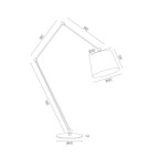Lampy podłogowe łamane - Argon ZAKYNTOS BIS lampa podłogowa 1 pł. 1x15W (max) czarny chrom 3952 - product 3