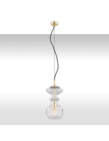 Argon BILBAO lampa wisząca 1 pł. 1x15W (max) transparentny mosiądz 4203