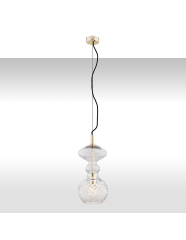 Argon BILBAO lampa wisząca 1 pł. 1x15W (max) transparentny mosiądz 4204