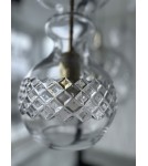 Lampy wiszące pojedyncze - Argon BILBAO lampa wisząca 1 pł. 1x15W (max) transparentny mosiądz 4204 - product 2