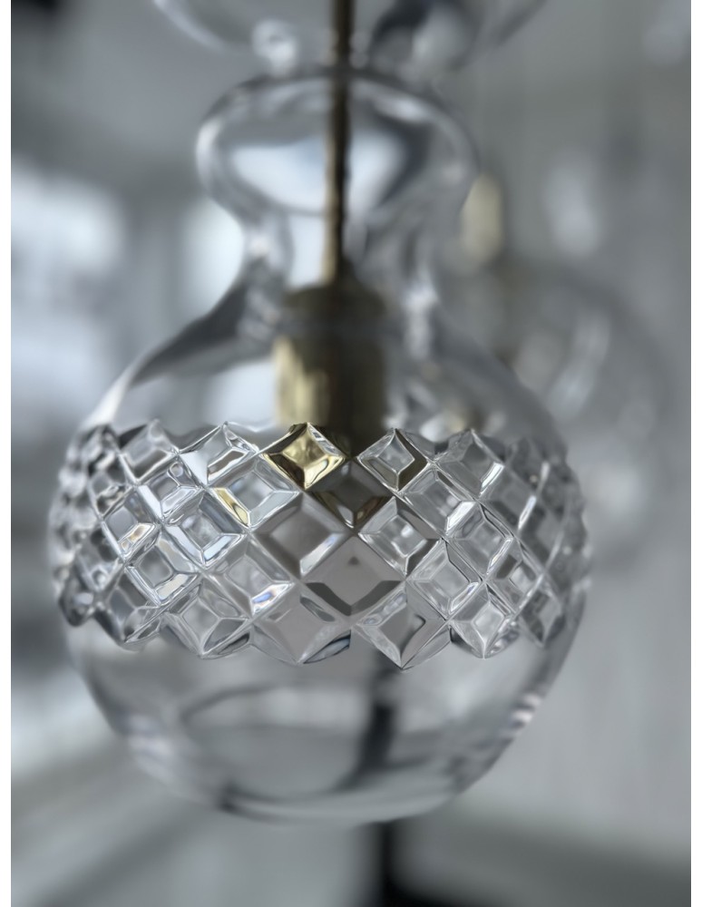 Argon BILBAO lampa wisząca 1 pł. 1x15W (max) transparentny mosiądz 4204