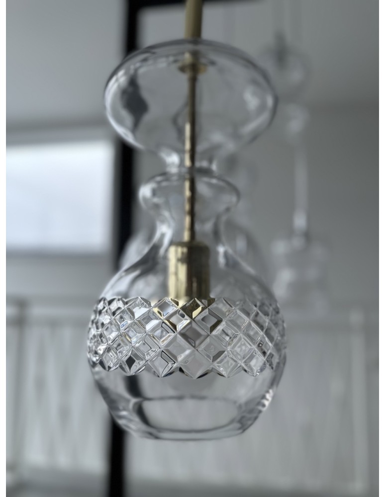 Argon BILBAO lampa wisząca 1 pł. 1x15W (max) transparentny mosiądz 4204