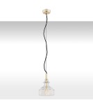 Lampy wiszące pojedyncze - Argon CRUZ lampa wisząca 1 pł. 1x7W (max) transparentny mosiądz 4198 - product 1